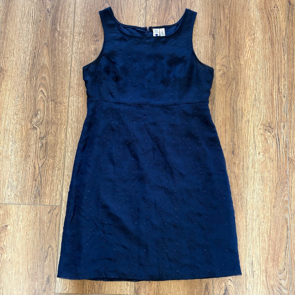 90s American Eagle Outfitters Shift Dress True VTG‎ Womens 6 Embroidered Cottage